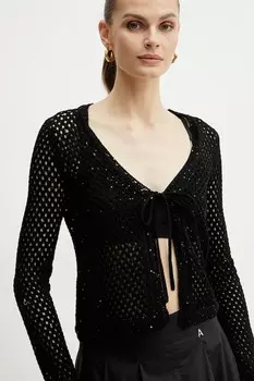 Хлопковый кардиган Emme Marella, черный