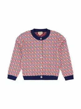 Хлопковый кардиган Gucci, мультиколор