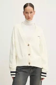 Хлопковый кардиган Guess Jeans, бежевый