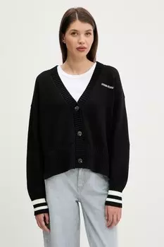 Хлопковый кардиган Guess Jeans, черный