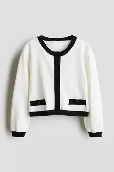 Хлопковый кардиган H&M, белый