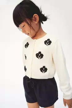 Хлопковый кардиган H&M, белый