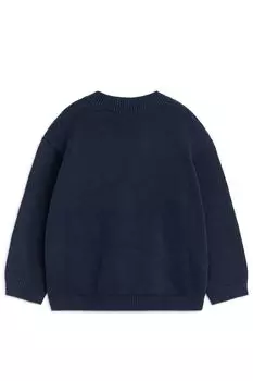 Хлопковый кардиган H&M, синий