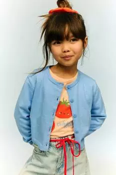 Хлопковый кардиган H&M, синий