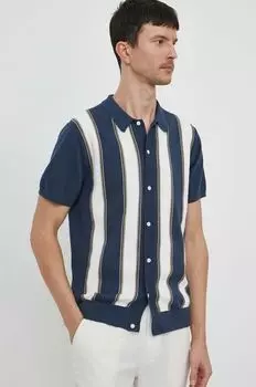 Хлопковый кардиган Lindbergh, синий