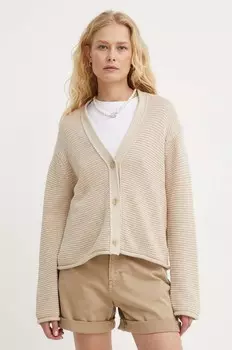 Хлопковый кардиган Marc O'Polo, бежевый