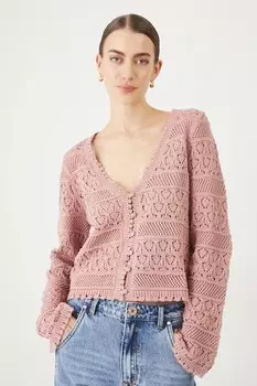 Хлопковый кардиган Medicine, розовый