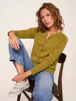 Хлопковый кардиган на пуговицах Lulu White Stuff, средний график