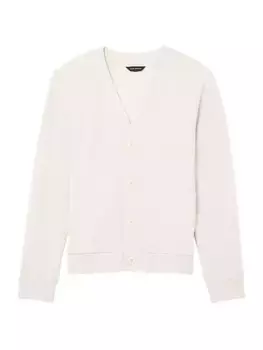 Хлопковый кардиган на пуговицах спереди Club Monaco, серый