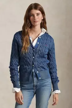 Хлопковый кардиган Polo Ralph Lauren, темно-синий