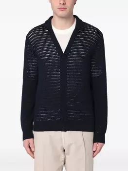 Хлопковый кардиган Roberto Collina, синий