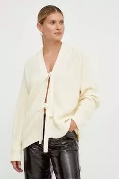 Хлопковый кардиган с резюме Resume, бежевый