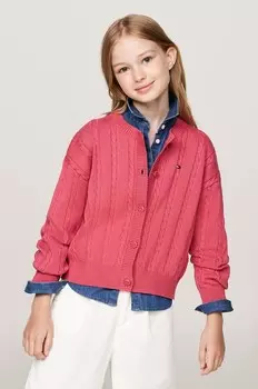 Хлопковый кардиган Tommy Hilfiger для мальчиков, красный