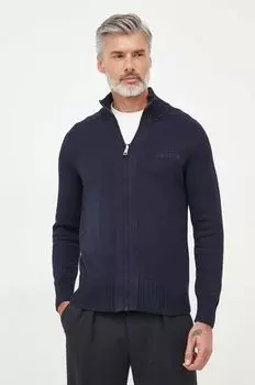 Хлопковый кардиган Tommy Hilfiger, темно-синий