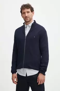 Хлопковый кардиган Tommy Hilfiger, темно-синий