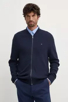 Хлопковый кардиган Tommy Hilfiger, темно-синий