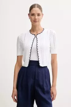 Хлопковый кардиган United Colors Of Benetton, белый