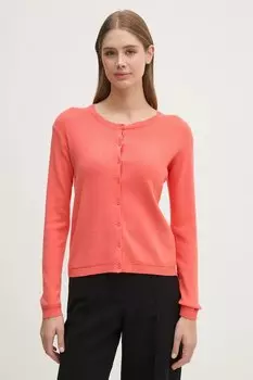 Хлопковый кардиган United Colors Of Benetton, оранжевый