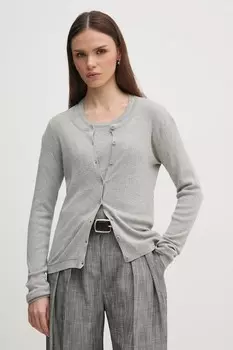 Хлопковый кардиган United Colors Of Benetton, серый