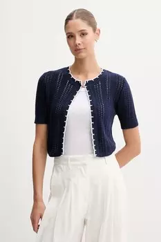 Хлопковый кардиган United Colors Of Benetton, темно-синий