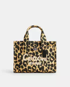 Хлопковый карго 26 сумка-тоут на молнии Coach, многоцветный