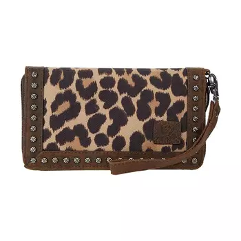 Хлопковый клатч с ремешком на запястье Ariat Cruiser, коричневый