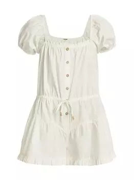 Хлопковый комбинезон A Sight For Sore Eyes Free People, слоновая кость