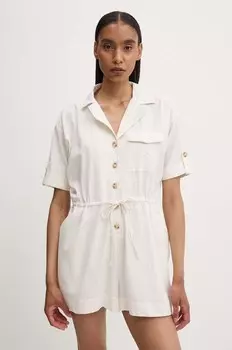 Хлопковый комбинезон Answear Lab, бежевый