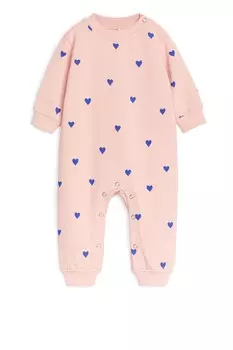 Хлопковый комбинезон Arket, розовый