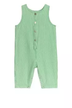 Хлопковый комбинезон Arket, зеленый