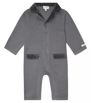 Хлопковый комбинезон baby alane Donsje, серый
