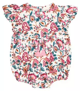 Хлопковый комбинезон baby mayalia с цветочным принтом Louise Misha, мультиколор