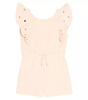 Хлопковый комбинезон Chlo Kids, розовый