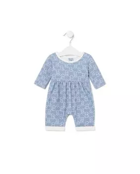 Хлопковый комбинезон для мальчика с несколькими мишками Tous, синий