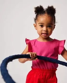 Хлопковый комбинезон фуксии Fina Ejerique, фуксия