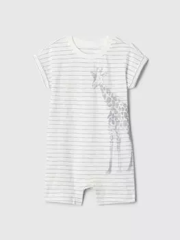 Хлопковый комбинезон Gap, серый