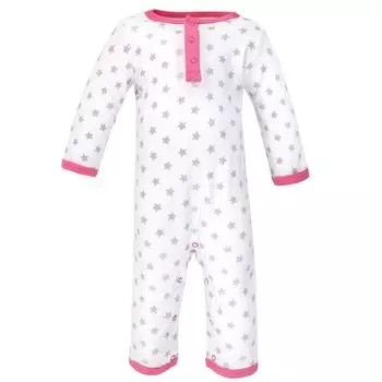 Комплект комбинезонов Hudson Baby, 3 предмета, розовый