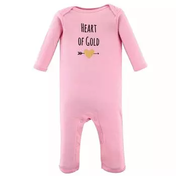 Хлопковый комбинезон Hudson для маленьких девочек, 3 шт., Сердце Hudson Baby