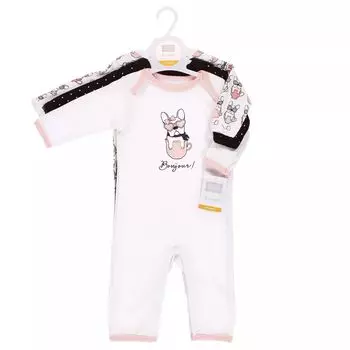 Комплект комбинезонов Hudson Bonjour Baby, 2 предмета, темный/белый