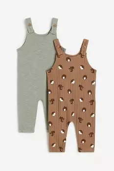 Хлопковый комбинезон из двух предметов H&M