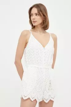 Хлопковый комбинезон Patrizia Pepe, белый