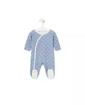 Хлопковый комбинезон-перекресток для мальчика с несколькими мишками Tous, синий