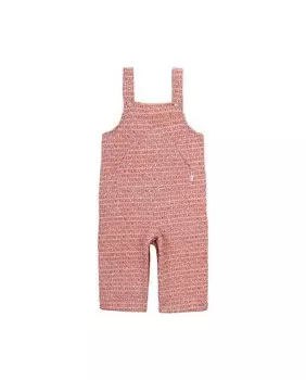 Хлопковый комбинезон с принтом для мальчика Knot, бежевый