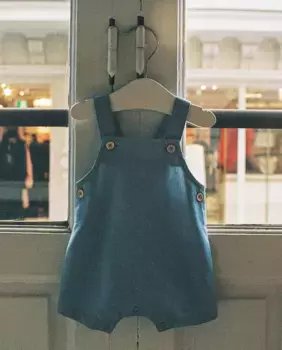 Хлопковый комбинезон Sfera, синий