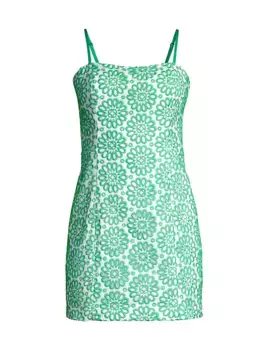 Хлопковый комбинезон Shell с люверсами Lilly Pulitzer, белый