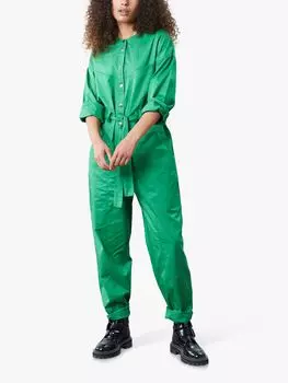 Хлопковый комбинезон свободного кроя Lollys Laundry Yuko, зеленый