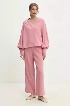 Хлопковый комплект Answear.Lab, розовый