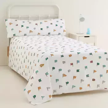 Хлопковый комплект пододеяльников Banderitas Mini Home - El Corte Ingls, разноцветный