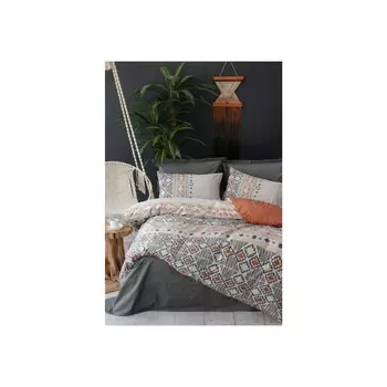 Хлопковый Комплект постельного белья Etnich Double Vita Grey