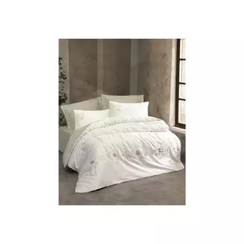 Хлопковый Комплект постельного белья с 3D-вышивкой Jenka Mint